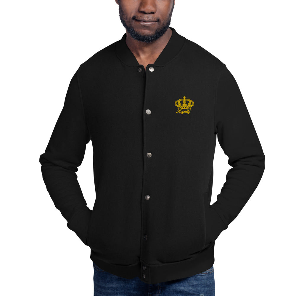 Royal king Embroidered Champion Bomber Jacket